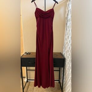 Macy's Deep Red Maxi Dress